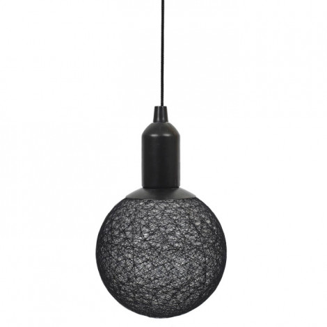 Lampe Suspension à Led "Boule" 24cm Noir|Suspensions|Paris Prix
