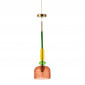 Lampe Suspension en Verre "Fiona" 160cm Rouge|Suspensions|Paris Prix
