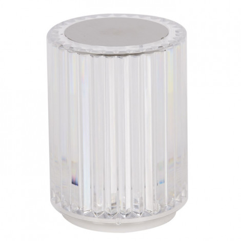 Lampe à Poser Tactile "Rechargeable" 12cm Transparent|Lampes à poser|Paris Prix