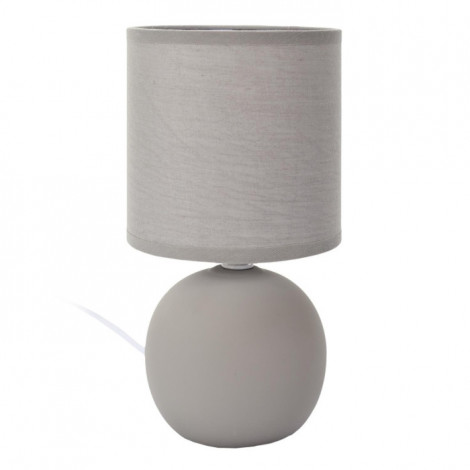 Lampe à Poser en Céramique "Loraine" 25cm Taupe|Lampes à poser|Paris Prix