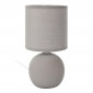 Lampe à Poser en Céramique "Loraine" 25cm Taupe|Lampes à poser|Paris Prix