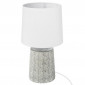 Lampe À Poser "Zébra" 35cm Gris|Lampes à poser|Paris Prix