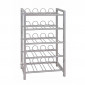 Porte Bouteilles 5 Niveaux "Akena" 59cm Argent|Equipement de Cuisine|Paris Prix
