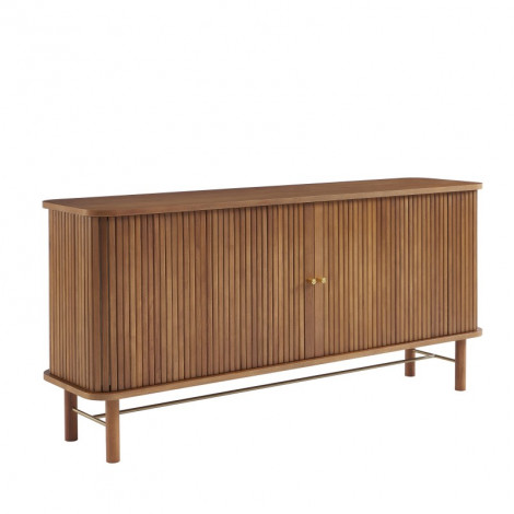 Buffet ERNEST frêne foncé portes tambour|Buffet|Baita Home