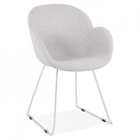 Chaise Design en Tissu "Damo" 87cm Gris|Chaise|Paris Prix
