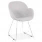 Chaise Design en Tissu "Damo" 87cm Gris|Chaise|Paris Prix