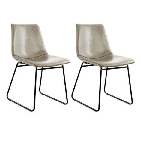 Lot de 2 Chaises Design "Caila" 82cm Gris|Chaise|Paris Prix