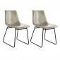 Lot de 2 Chaises Design "Caila" 82cm Gris|Chaise|Paris Prix
