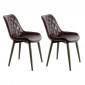 Lot de 2 Chaises Design "Cecil" 81cm Violet Foncé|Chaise|Paris Prix