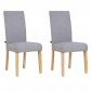 Lot de 2 Chaises Design "Lena" 98cm Gris|Chaise|Paris Prix