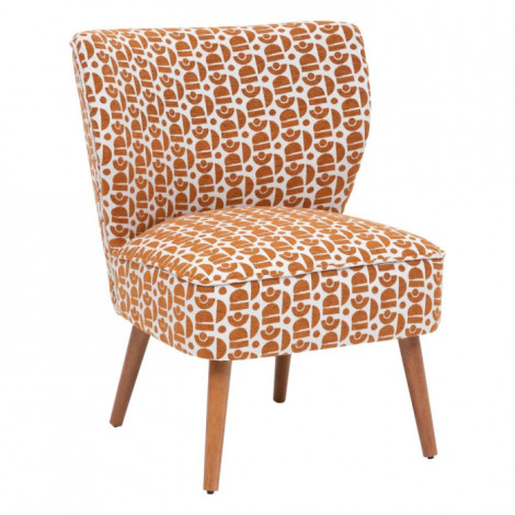 Fauteuil Design à Motifs "Chiara" 80cm Ambre|Fauteuil / Chauffeuse|Paris Prix