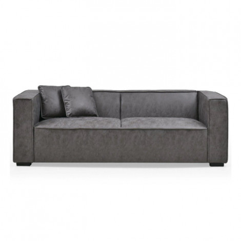 Canapé 3 Places Tissu "Brock" 226cm Gris|Canape|Paris Prix