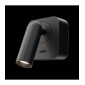 Applique avec liseuse Mirax Métal Noir 6,5 Cm|Appliques murales|Luminaire Center