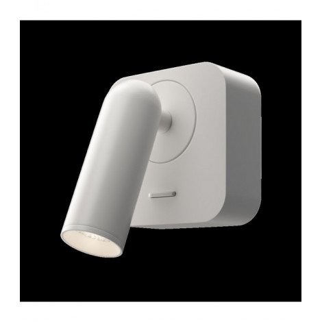 Applique avec liseuse Mirax Métal blanc 6,5 Cm|Appliques murales|Luminaire Center