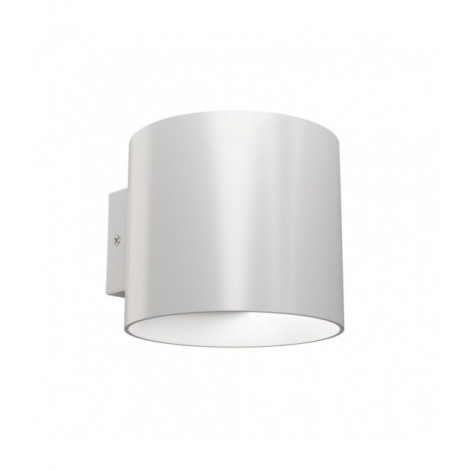Applique murale Rond Aluminium blanc 1 ampoule 8cm|Appliques murales|Luminaire Center