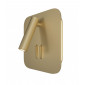 Applique avec liseuse Ios Aluminium Doré Mat 13 Cm|Appliques murales|Luminaire Center