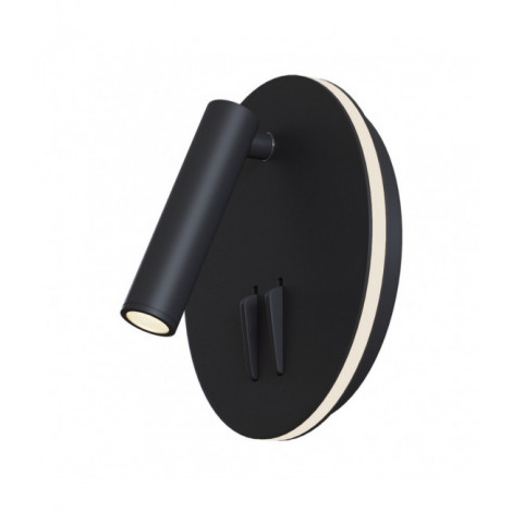 Applique avec liseuse Ios Noir 14 Cm|Appliques murales|Luminaire Center