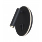 Applique avec liseuse Ios Noir 14 Cm|Appliques murales|Luminaire Center