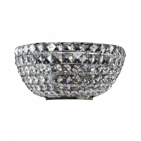 Applique design Basfor Nickel antique 2 ampoules 12,5cm|Appliques murales|Luminaire Center