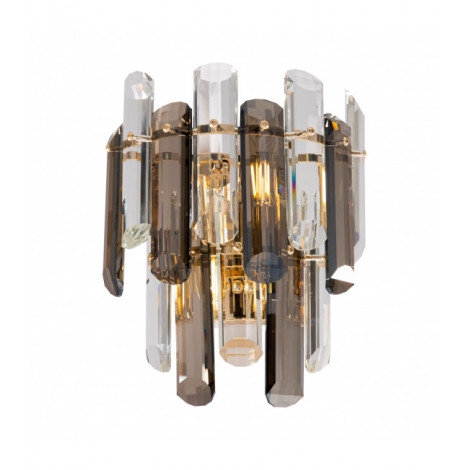 Applique design Flare Métal Or 2 ampoules 27cm|Appliques murales|Luminaire Center