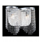 Applique design Toils Nickel 2 ampoules 35cm|Appliques murales|Luminaire Center