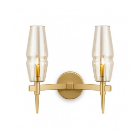 Applique murale Lita Doré Mat 2 ampoules 30cm|Appliques murales|Luminaire Center