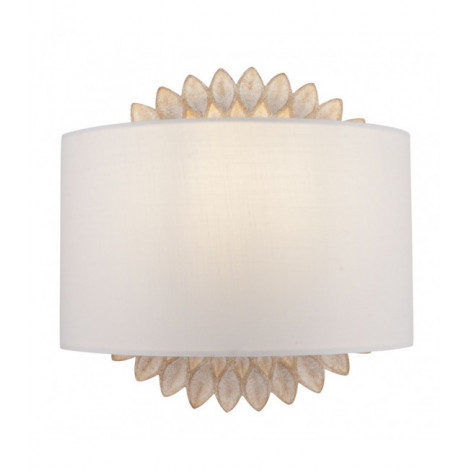Applique murale Lamar Crème avec de l'or 1 ampoule 28cm|Appliques murales|Luminaire Center