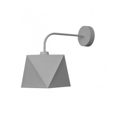 Applique murale Adamant Tissu,Fer Gris 1 ampoule 40cm|Appliques murales|Luminaire Center