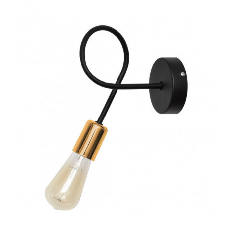Applique murale Oxford Fer Noir,cuivre 1 ampoule 25cm|Appliques murales|Luminaire Center