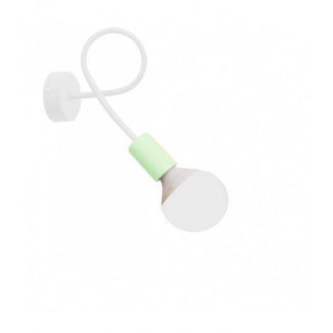 Applique murale Oxford Fer blanc,Menthe 1 ampoule 25cm|Appliques murales|Luminaire Center