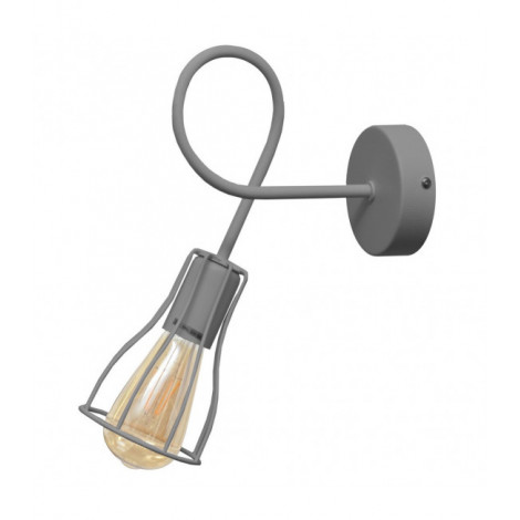 Applique murale Oxford Fer Gris 1 ampoule 28cm|Appliques murales|Luminaire Center