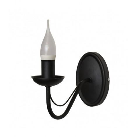 Applique murale Malbo Fer Noir 1 ampoule 18cm|Appliques murales|Luminaire Center