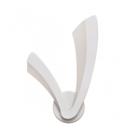 Applique LED intégré Florance Fer,acryl blanc 2 ampoules 22cm|Appliques murales|Luminaire Center