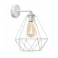 Applique murale Karo Fer blanc 1 ampoule 38cm|Appliques murales|Luminaire Center