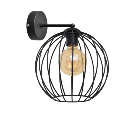 Applique murale Mercure Fer Noir 1 ampoule 30cm|Appliques murales|Luminaire Center