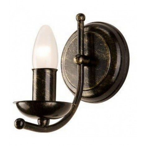 Applique murale Luca Acier Noir 1 ampoule 18cm|Appliques murales|Luminaire Center