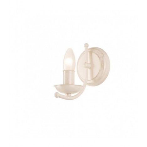 Applique murale Luca Acier blanc 1 ampoule 18cm|Appliques murales|Luminaire Center