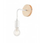 Applique murale Orazio Bois,acier blanc 1 ampoule 29cm|Appliques murales|Luminaire Center