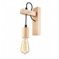 Applique murale Leon Bois,acier Naturel 1 ampoule 39cm|Appliques murales|Luminaire Center