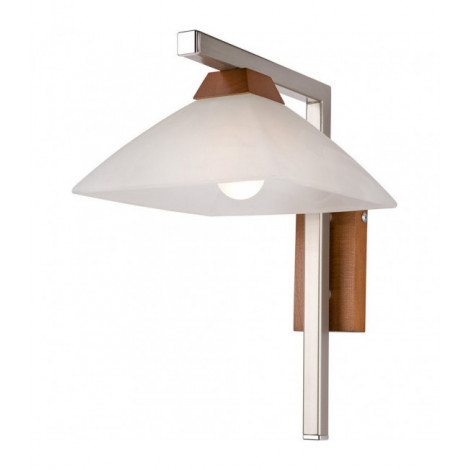 Applique murale Ela Verre,bois,acier Rustique 1 ampoule 53cm|Appliques murales|Luminaire Center