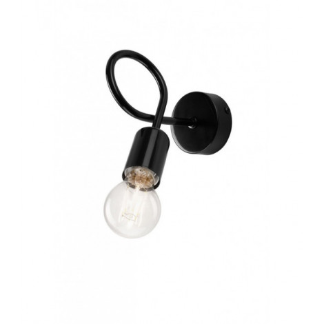 Applique murale Camilla Acier Noir 1 ampoule 18cm|Appliques murales|Luminaire Center