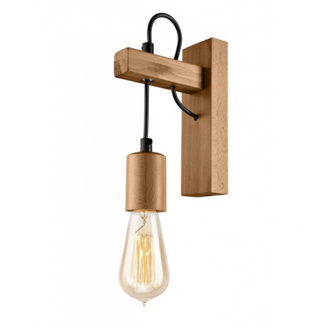 Applique murale Leon Bois,acier olive 1 ampoule 39cm|Appliques murales|Luminaire Center