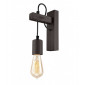 Applique murale Leon Bois,acier Wenge 1 ampoule 39cm|Appliques murales|Luminaire Center