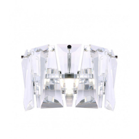 Applique design Puntes Chrome 1 ampoule 16cm|Appliques murales|Luminaire Center