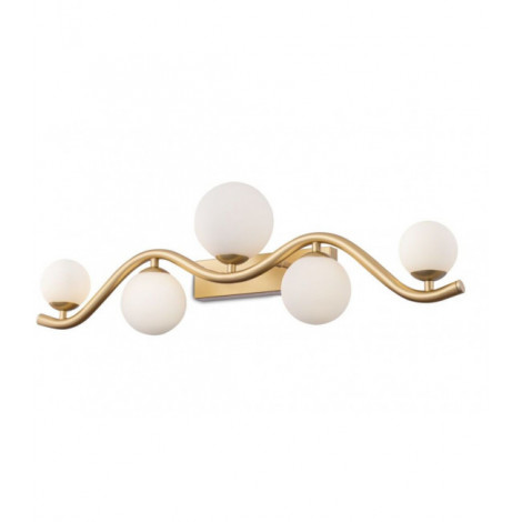 Applique murale Uva Verre,métal Or 5 ampoules 22cm|Appliques murales|Luminaire Center