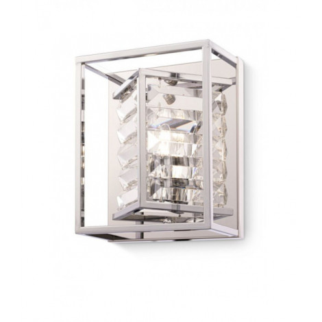 Applique design Classic Métal Chrome 1 ampoule 25cm|Appliques murales|Luminaire Center