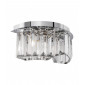 Applique design Colline Acier inoxydable Chrome 2 ampoules 15cm|Appliques murales|Luminaire Center
