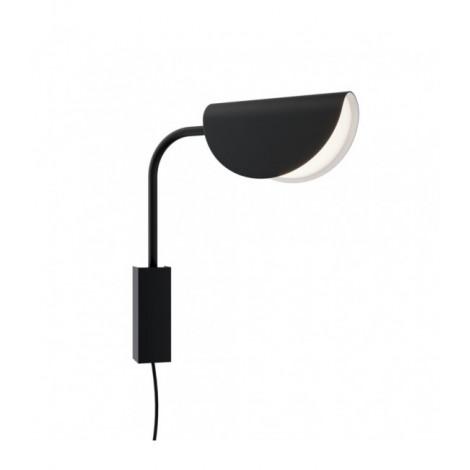 Applique murale Mollis Métal Noir 1 ampoule 36,5cm|Appliques murales|Luminaire Center