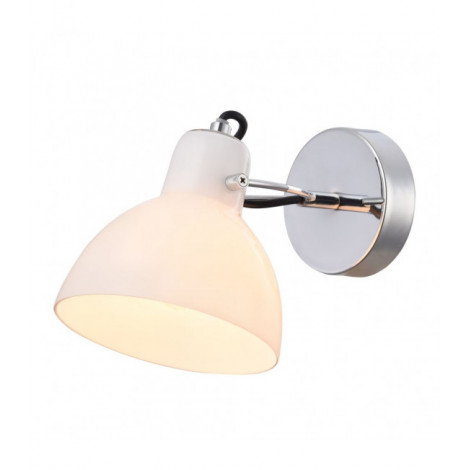 Applique murale Daniel Verre,métal Nickel 1 ampoule 18cm|Appliques murales|Luminaire Center