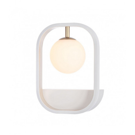 Applique murale Avola blanc avec de l'or 1 ampoule 25cm|Appliques murales|Luminaire Center